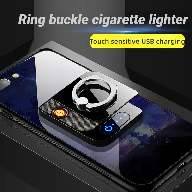 2026 New Car Mobile Phone Holder USB Charging Lighter Touch Sensor Cigarette Lighter & Smoking Accessories