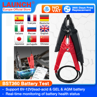 LAUNCH BST-360 Bluetooth Battery Test Clip Analyzer 6V 12V 2000CCA BST360 Voltage tester for x431 device Adnroid / IOS Phone