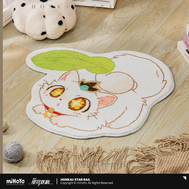 [Genuine] miHoYo Honkai: Star Rail Glass Cat Series Alien Carpet Room Mats Home Carpets Kitchen Carpet Rugs Balcony Foot Rug