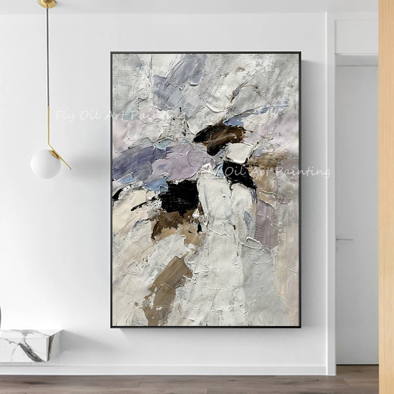 

Abstract Grey Canvas Landscape Top Design Large Size 100% Handpainted oil painting no frame art on canvas wall decoration gift