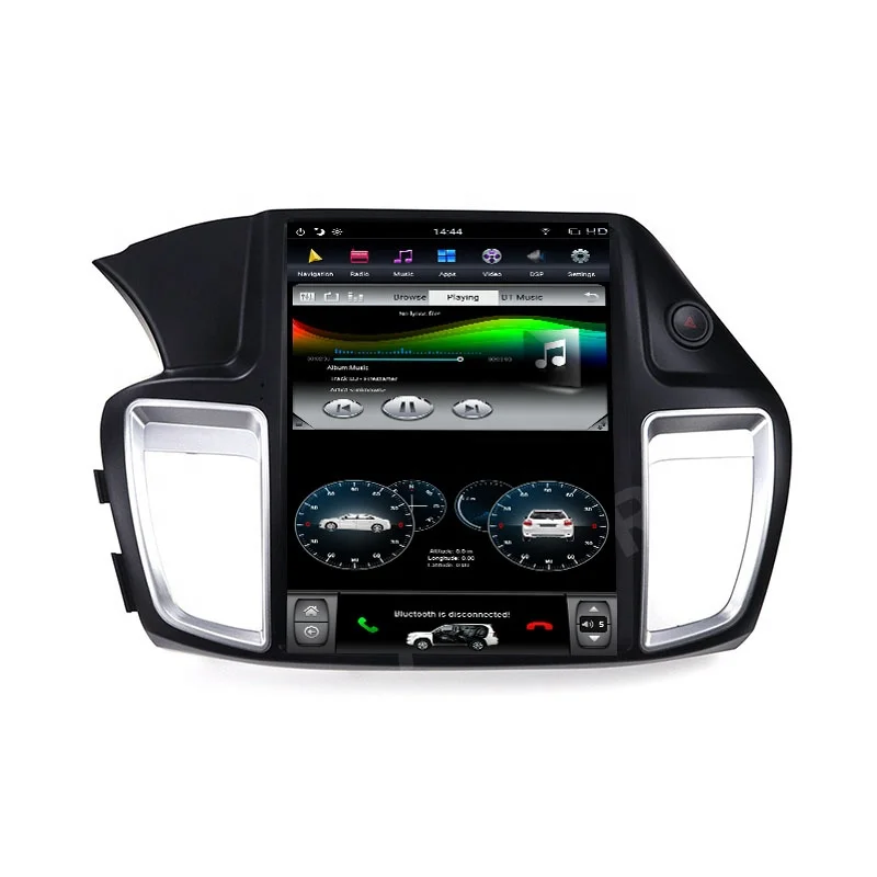 12.1'' Vertical Screen 4+64GB Tesla Android Car Multimedia Player Radio GPS Navigation for Honda Accord 9 with Carplay DSP