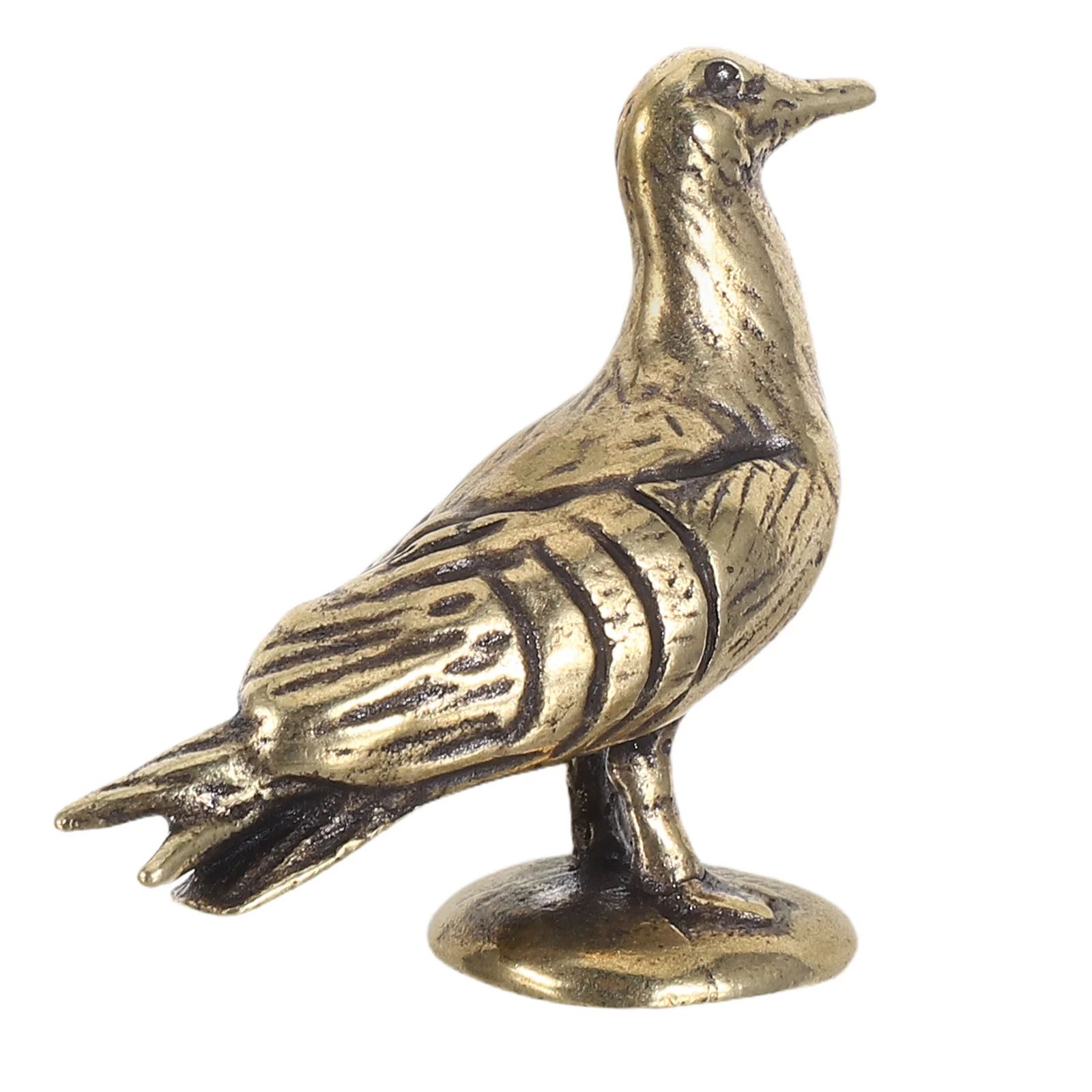 

Brass Pigeon Vintage Metal Animal Sculpture Desktop Ornament For Office Home Decor Dove Statue Brass Craft Decoration