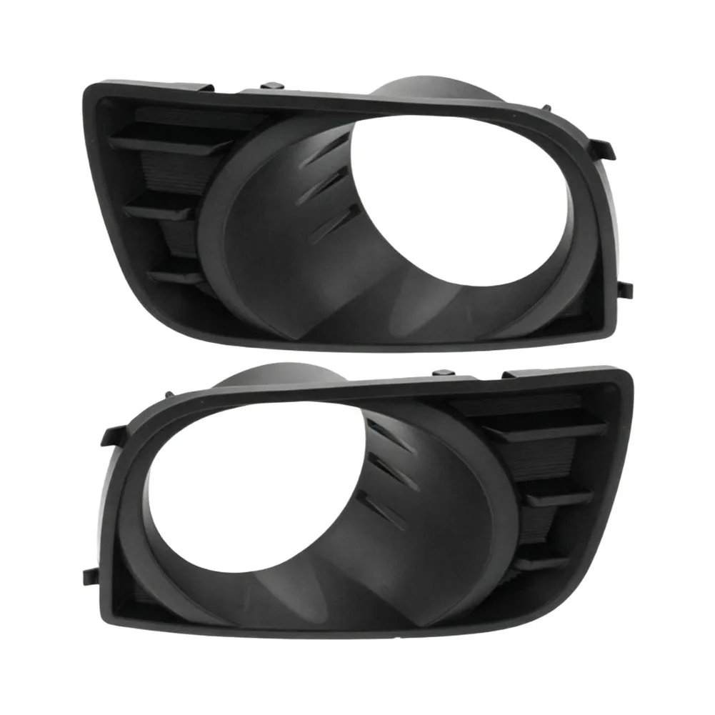 Black Front Fog Lamp Cover Matches Bumper Outline Weather Resistant Material For Exterior Restoration For OE 814820C021