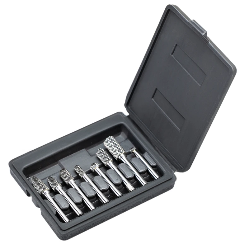 8Pcs Carbide Burrs Set 1/4