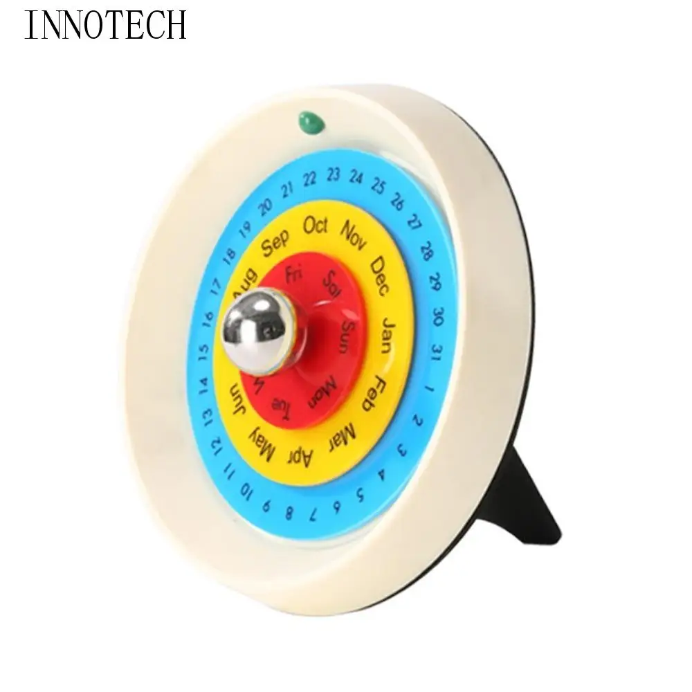 

Creative Rotating Calendar Nordic Style Handmade Turntable Perpetual Calendar Decorative DIY Annual Desk Calendar