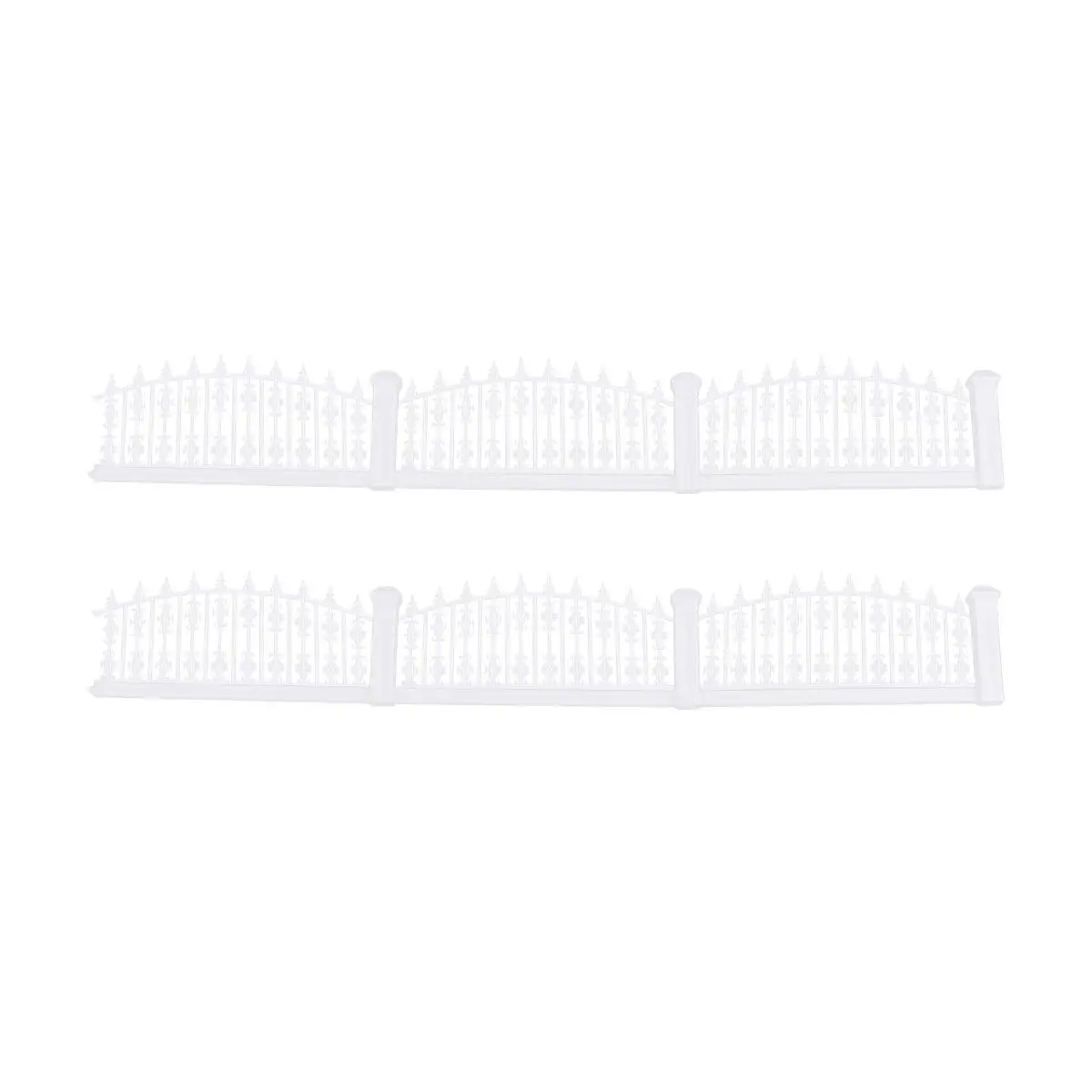 

1M Simple Plastic Decorative Fence for Home Office Garden Courtyard Sand Table DIY Micro Landscape Ornament Realistic Shape Fine