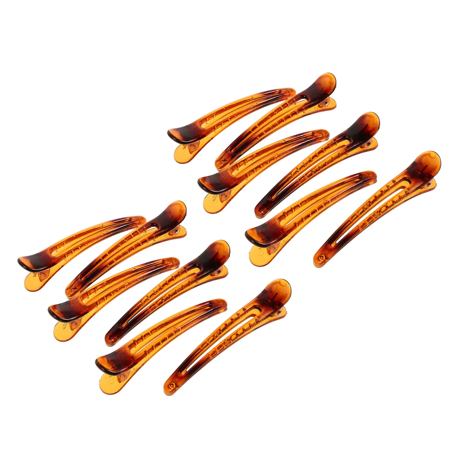 

12Pcs Duckbilled Hair Clips High-Grade Resin Transparent Glossy Finish Scratch-Proof Deformation-Resistant Barrettes for Women