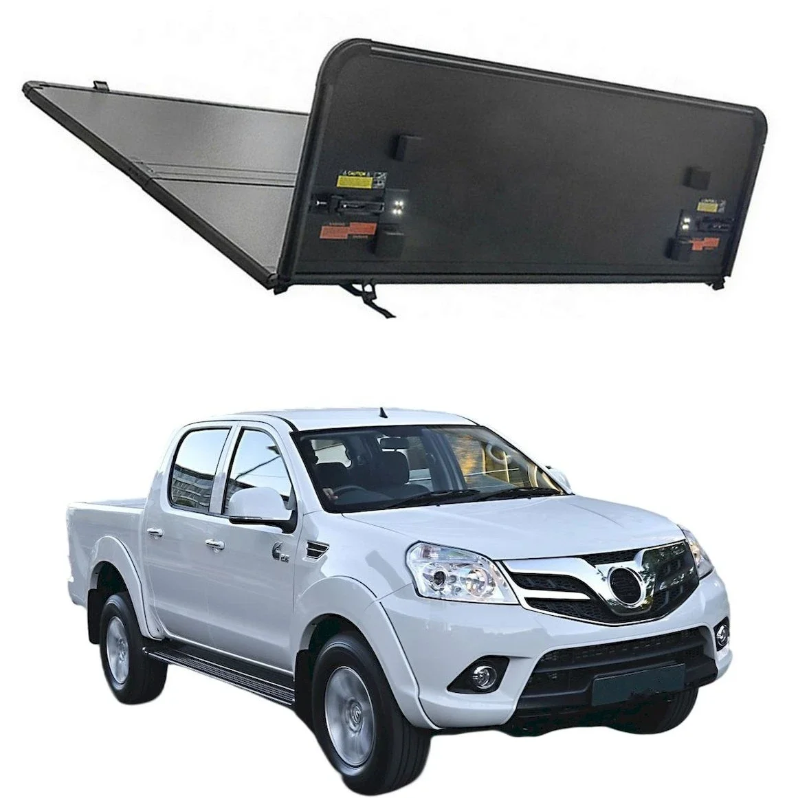 Hard Trifold Aluminum truck bed Tonneau Cover Lid For FOTON tunland E5 standard bed