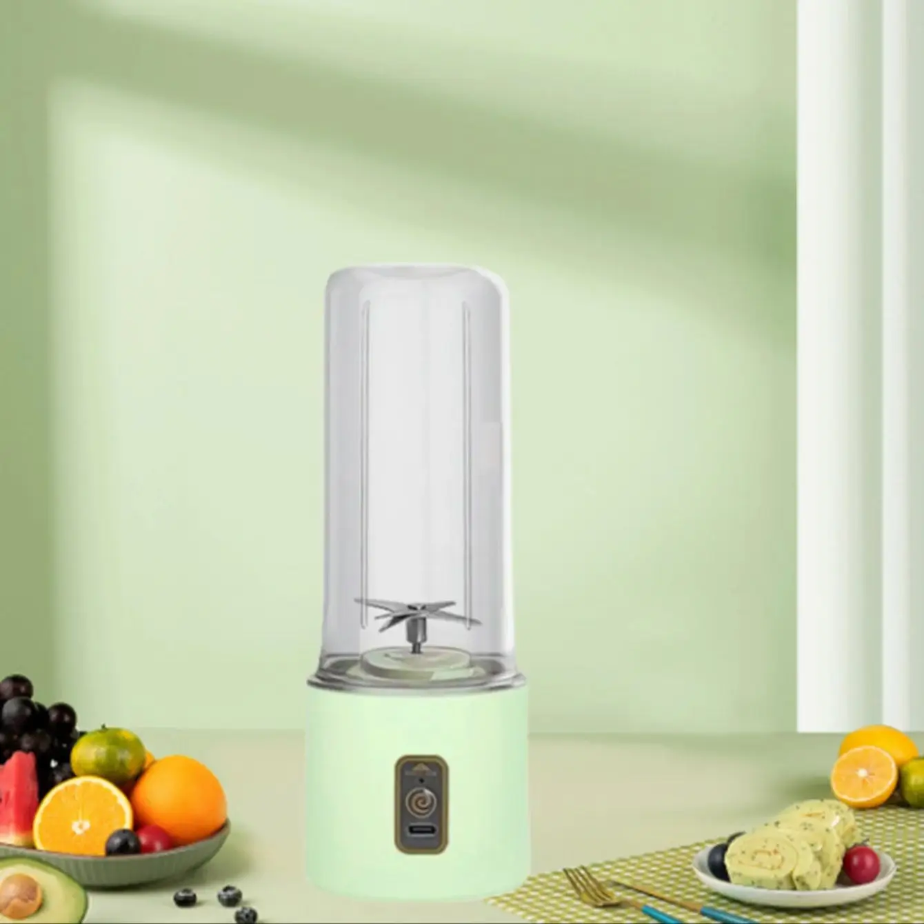 

Portable juicing cup home mini multifunctional rechargeable juicer, super good for both men and women.