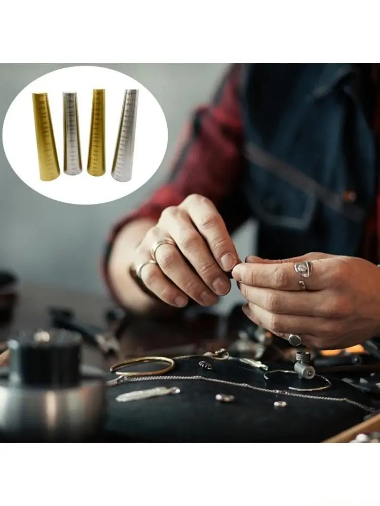 

D46E Ювелирный инструмент Браслет Оправка Браслет Инструмент для определения размера Металлическая текстура для точного размера