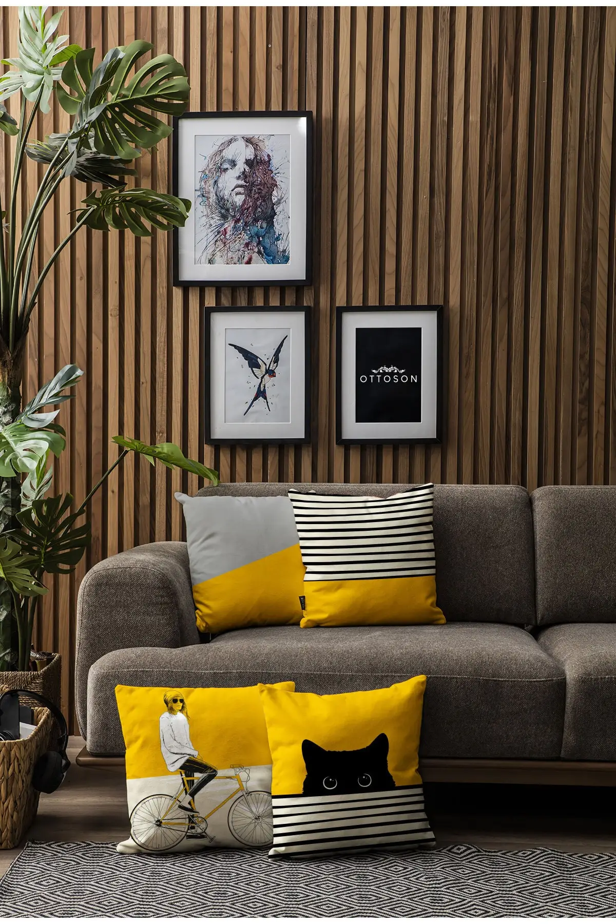 装飾的な枕カバー,特別なデザイン,枕カバー,4個