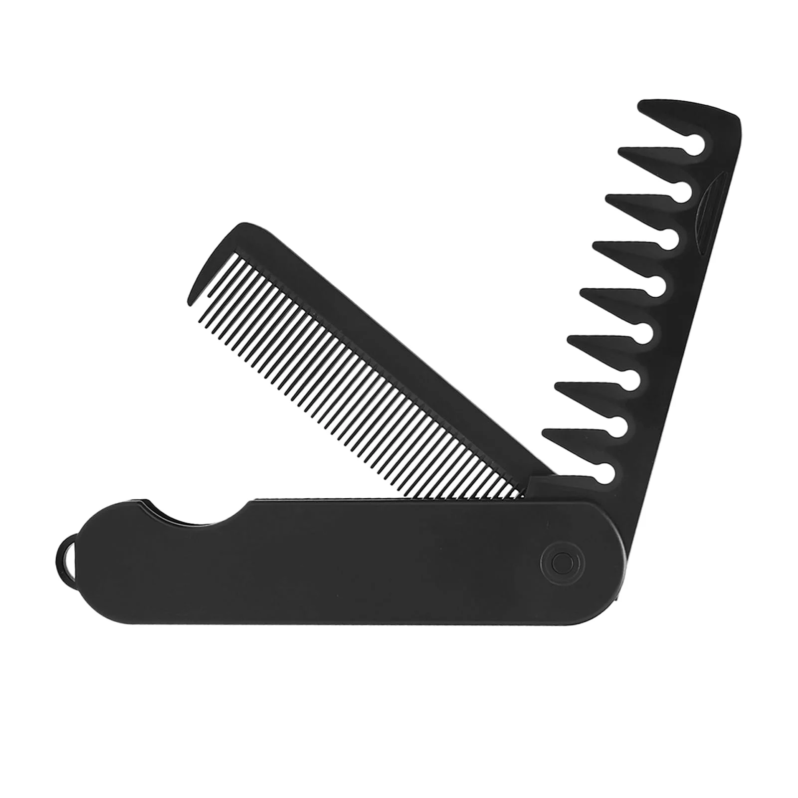 Multi-Functional Men'S Folding Comb for Styling, Suitable for Oil And Back Hairstyles, with Wide Teeth, Portable for Travel