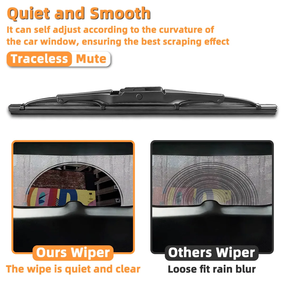 Yitong Is Suitable For Subaru Impreza GC GF GD GG 1993-2006 The Rear Windshield Wiper Blades Are All Day Silent And Replaceable - view 3