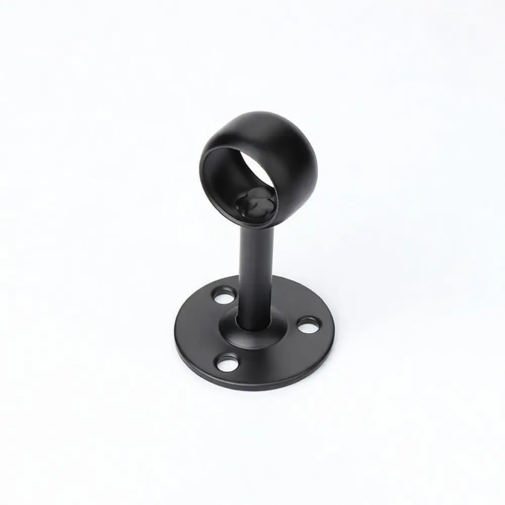 Adjustable Closet Rod Flange Bracket Stainless Steel Wardrobe Rail Support Holder Wall Mount Furniture Accessories Connector