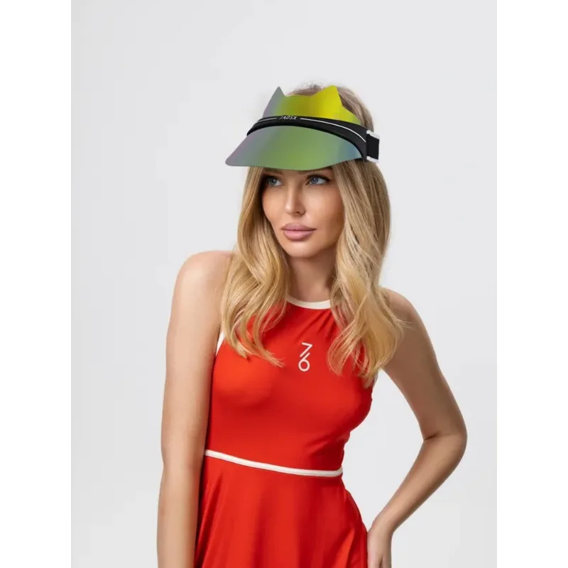 

Golden Summer Color Sun Hat Fashion Golf Hat Empty Top Sun Hat Beach Hat Sports Performance Outdoor Travel Seaside Vacation Hat