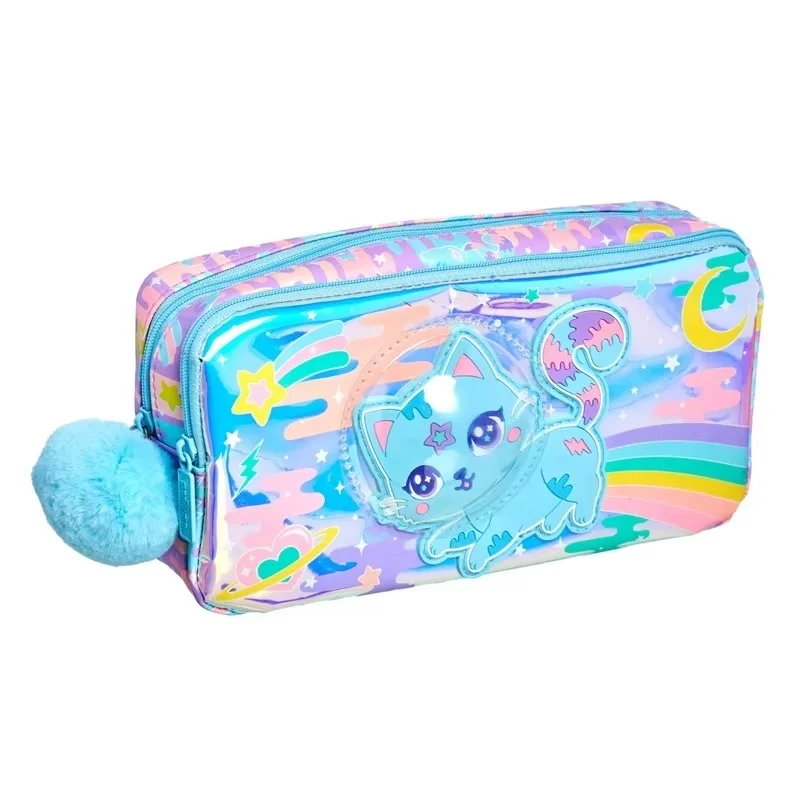 Genuine Australia Smiggle Mermaid Pencil Case Kawaii Stationery School Student Handheld Zipper Large Capacity Pencil Bag