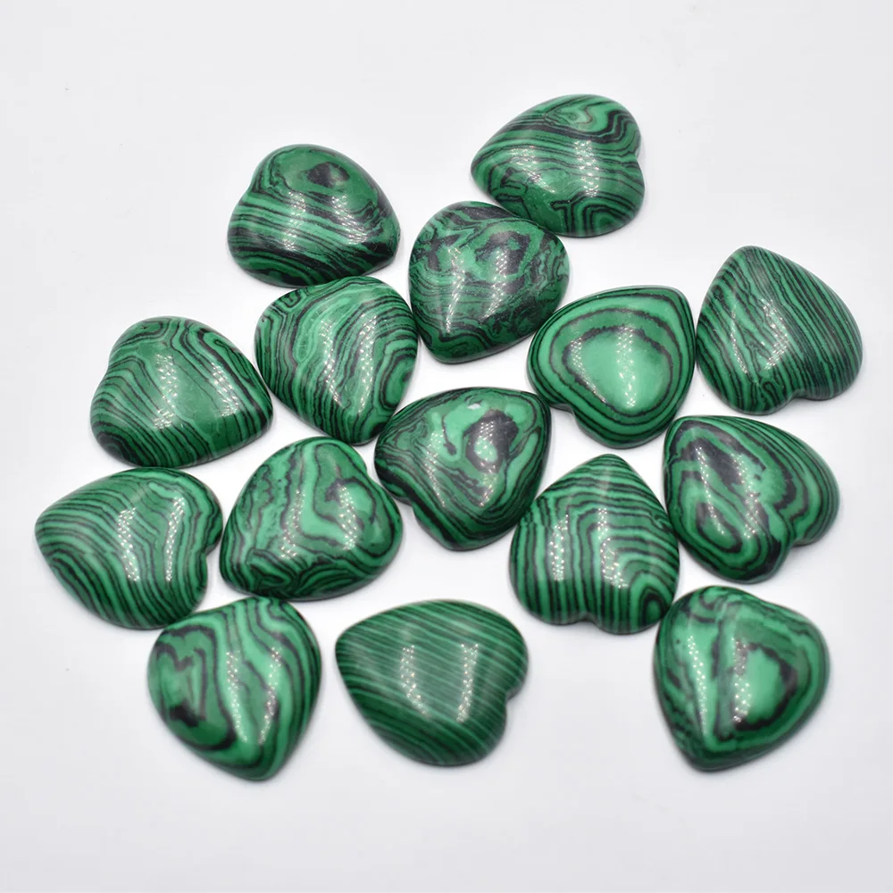 Großhandel 20 Stück/Set Modische 25mm Natürliche Tigerauge Stein Rosenquarz Herzförmige Cabochons Perlen für Schmuckherstellung – Detail 22