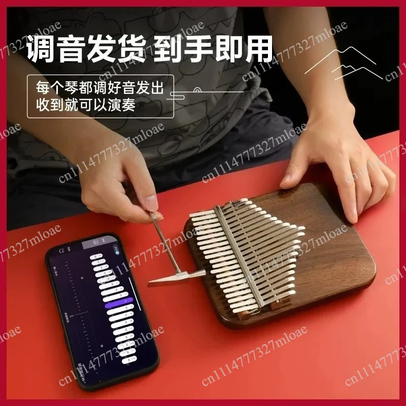 Kalimba 21 Tone Beginner Instrument Finger Piano 17 Tone Five Finger Piano for Girls Practice