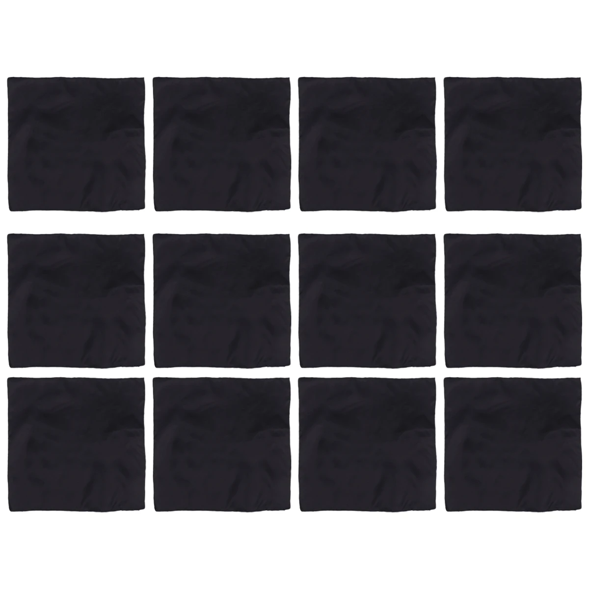 

12pcs Solid Color Napkin Cloth Simple Style Tableware Pad Placemat Elegant Dining Square Round Machine Washable Gentle