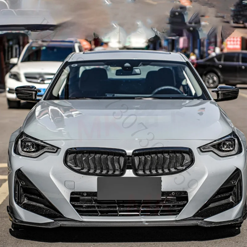 Suitable for BMW 2 Series G42 dry carbon fiber MP style three-section lip, front splitter, 2021+