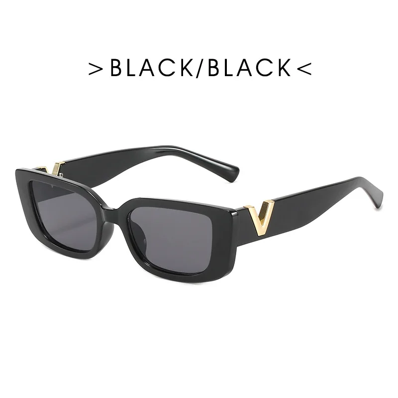 Small Square V Sunglasses For Women Men Brand Design Summer Beach Street Sun Glasses Fashion Trend Male Female Eyewear Shades