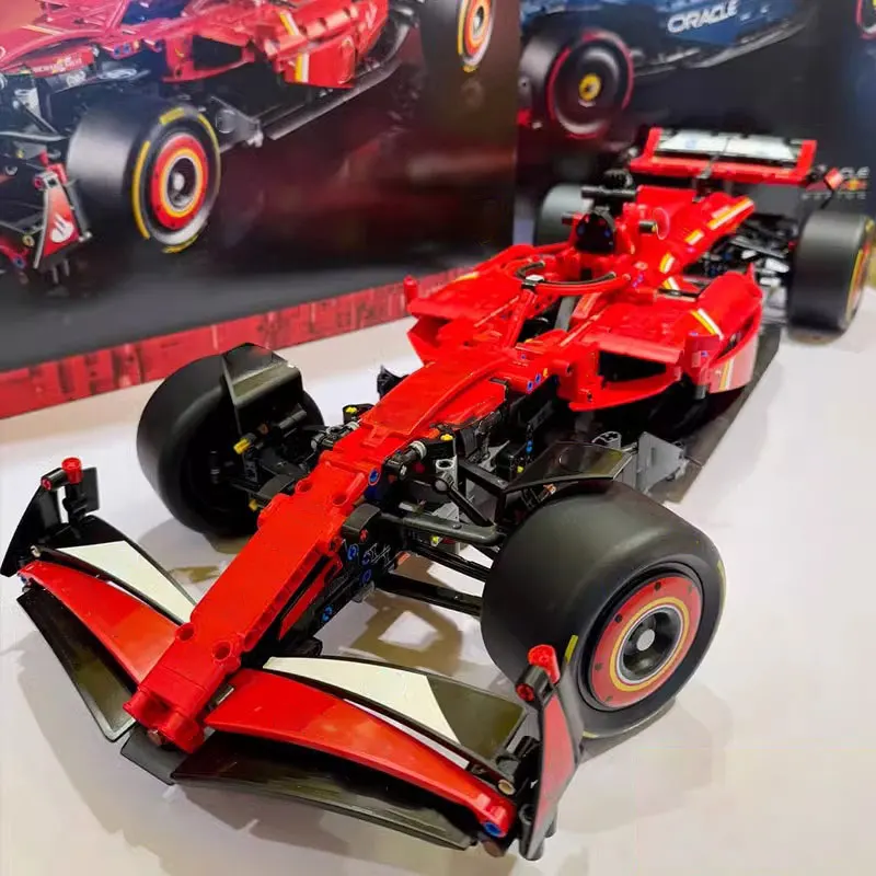 New product SF-24 Formula team racing car 42207 building block sports car boy adult difficult assembly children's toys