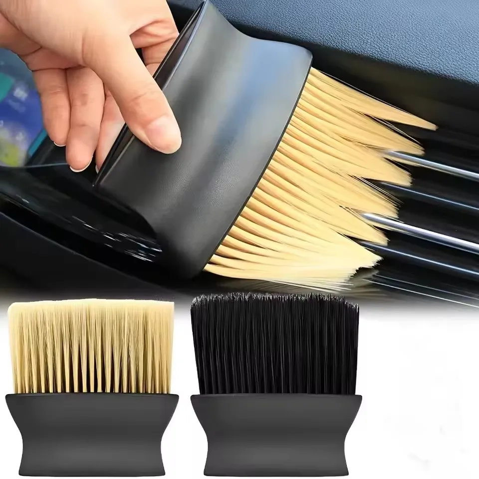 Dust Removal Brush Air Conditioner Outlet Car Wash Dust Artifact Dust Removal Brush Cleaning Tooel Soft Brush Car Supp