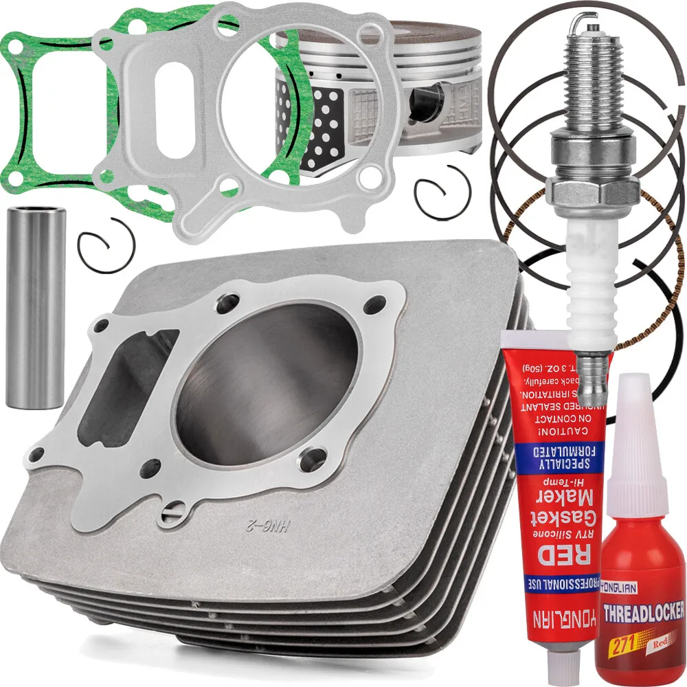 BB Motorcycle 74mm Big Bore Cylinder Kit 250CC to 267CC for Honda Recon 250 Sportrax TRX 250EX TRX250X TRX250TE/TM Motoblock