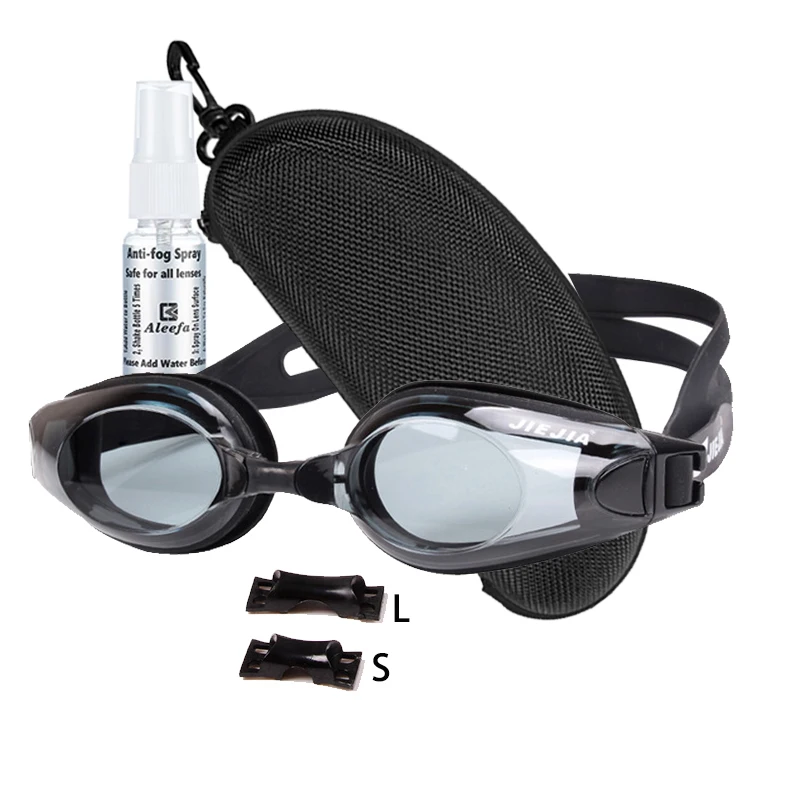 

Очки для плавания при близорукости для детей и взрослых (1,5 до -9,0) | Противотуманный спрей в комплекте | Размеры 3-носового моста | Прозрачные очки для плавания