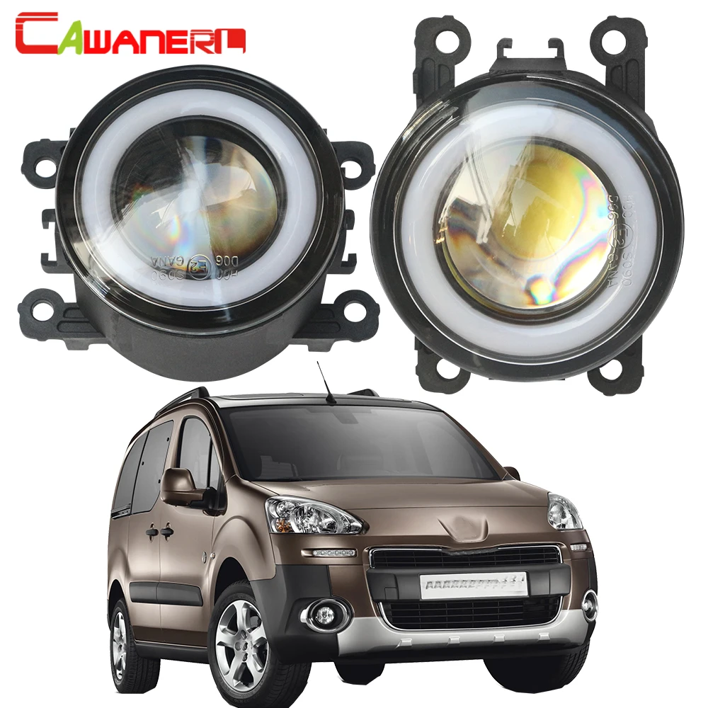 

2 Pieces Fog Light Assembly For Peugeot Bipper Tepee 2008-2018 30W Car LED COB Angel Eye Fog Daytime Running Lamp DRL H11 12V