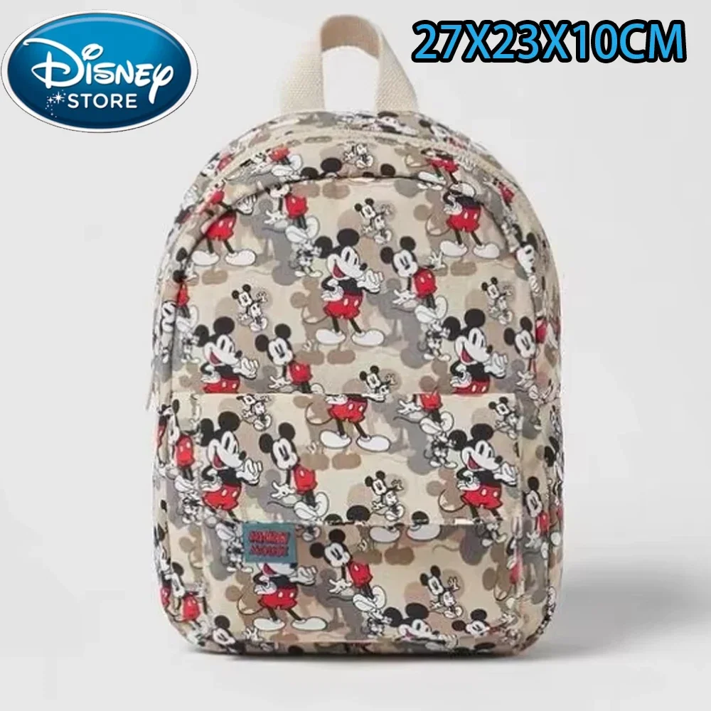 32style Disney Cartoon Backpack Women\'s Mickey Mouse Donald Duck Pattern Student School Bag Capacity Backpack Girls Shoulder Bag