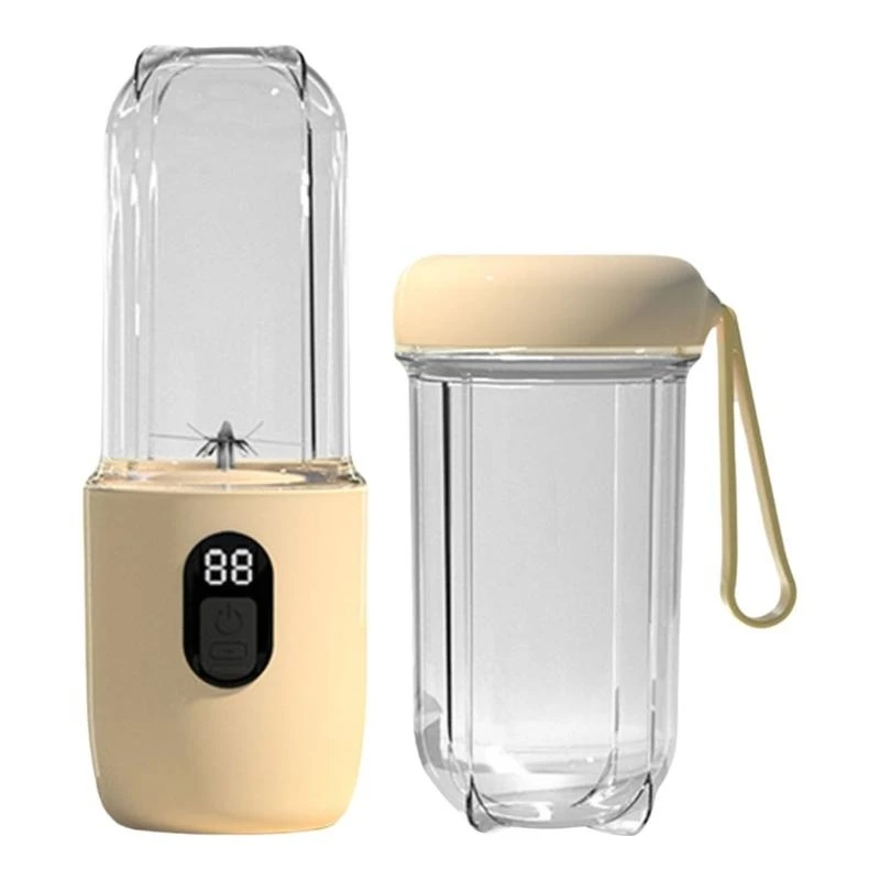 USB充電式ポータブルブレンダー旅行ジューサー500ml容量スムージーとフィットネス愛好家向けのジューシーカップ