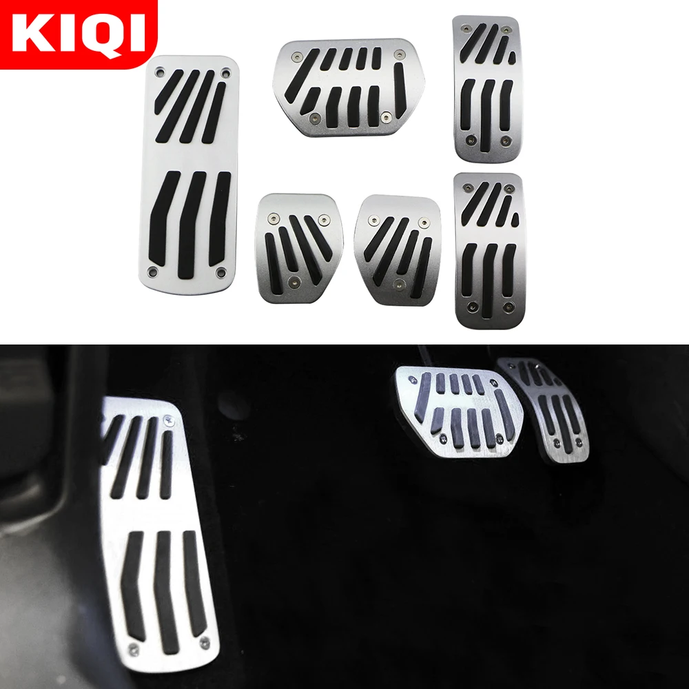 KIQI-accesorios para Peugeot 2008 207 CC SW GTI/RC 208 GTI 308CC AT/MT STD Pedal Pedale Stickers Sytling Covers reposapiés Pad