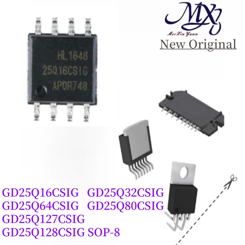 MXY 10Pcs GD25Q16CSSIG GD25Q16CSIG GD25Q32CSIG GD25Q64CSIG GD25Q80CSIG GD25Q127CSIG GD25Q128CSIG SOP-8 IC Stock Wholesale