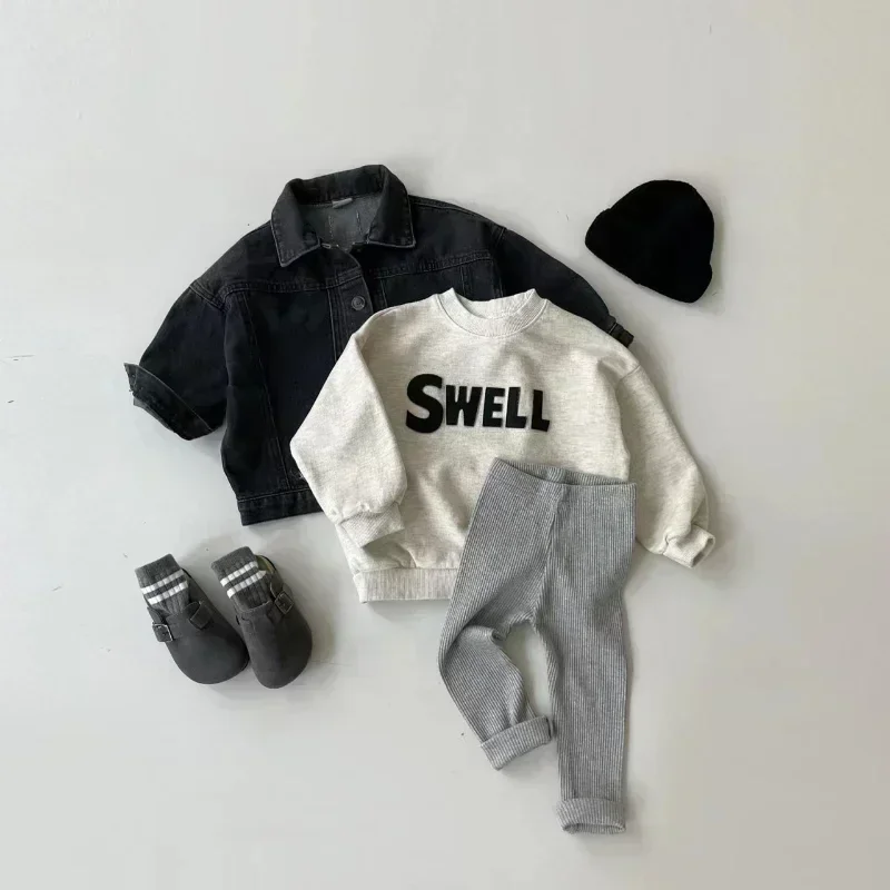 Newborn Boy Stretch Trousers 2025 0-3T Baby Pant Girls All-match Striped Skinny Leggings Kids Cotton Elasticity Slim Pants
