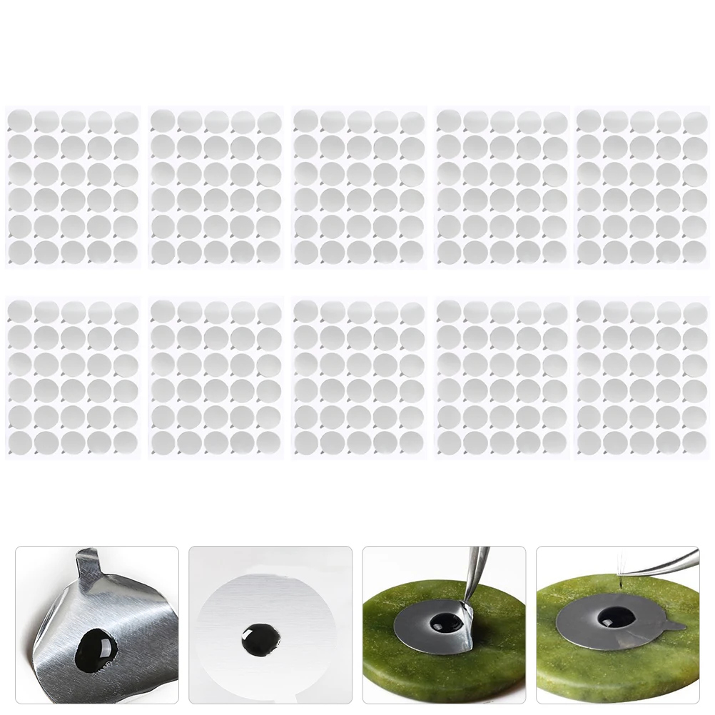 20 枚使い捨てまつげ接着剤ステッカーアルミ紙まつげエクステンションテープ