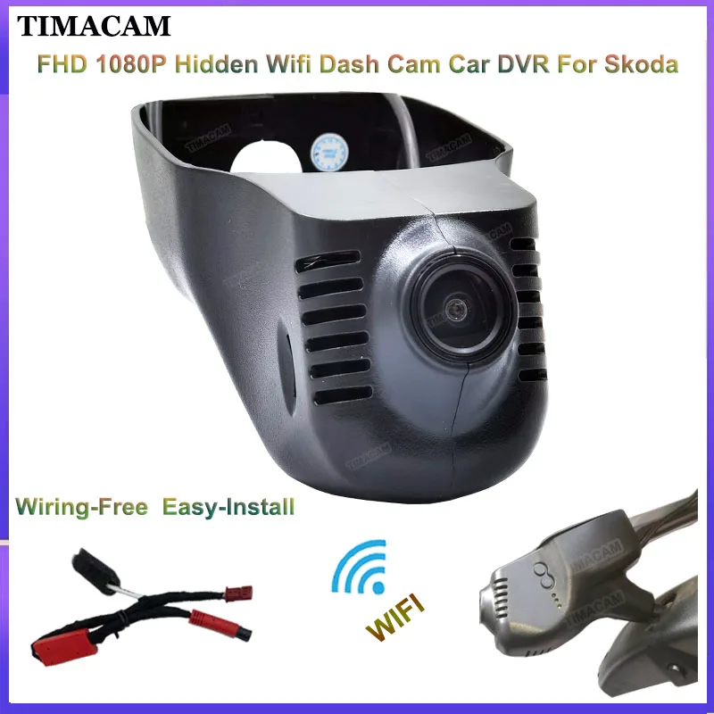 

TIMACAM For Skoda yeti kodiaq octavia a5 a7 rapid Karoq For Volkswagen VW Tiguan Polo Passat golf Car Dvr FHD 1080P Dash Cam