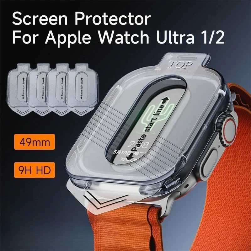 1-5Pcs Tempered Glass For Apple Watch Ultra2 49mm Anti-Scrat