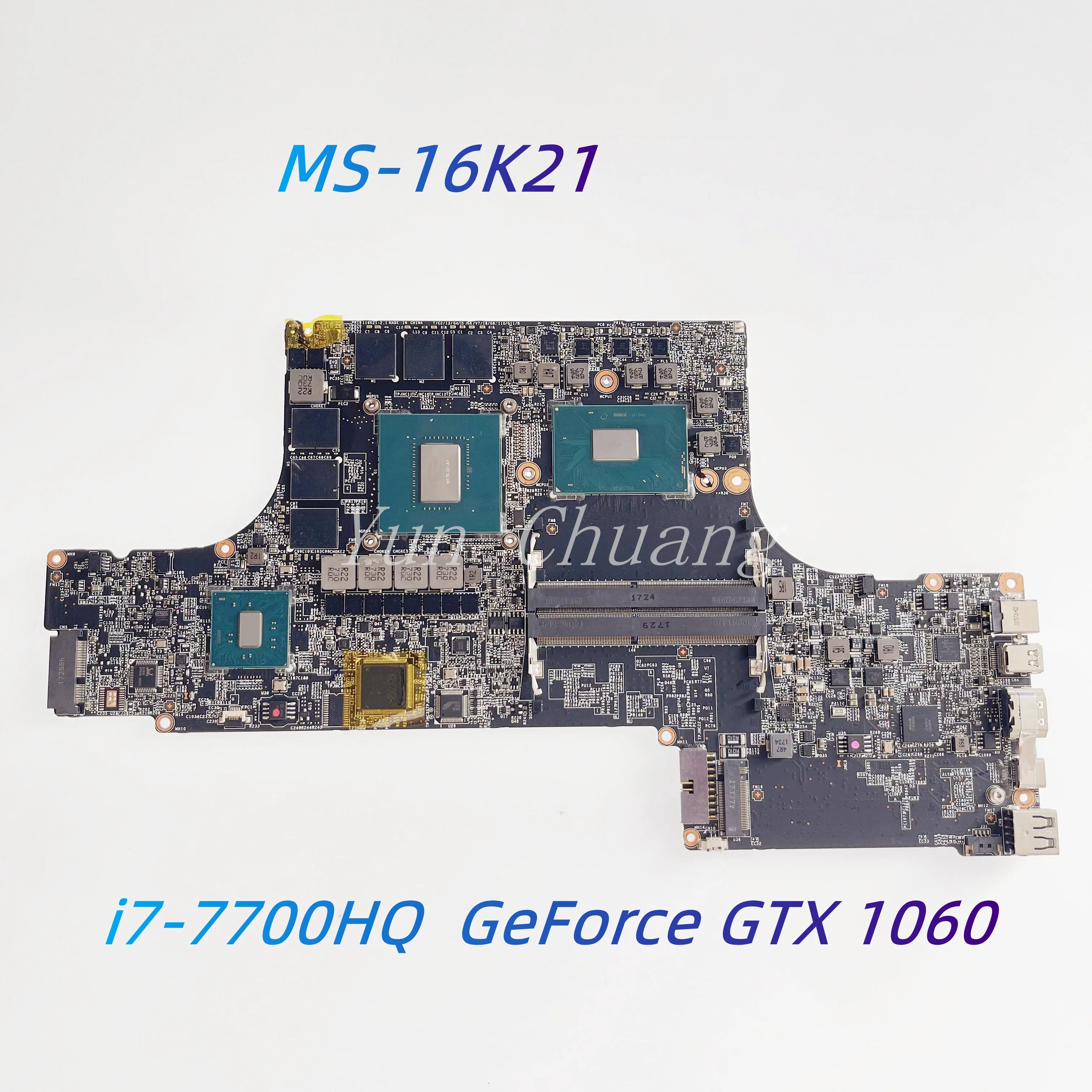 

MS-16K21 материнская плата для MSI GS73VR GS63VR WS63 WS63VR MS-16K2 материнская плата для ноутбука с процессором i7-7700HQ + GTX1060 DDR4 100% работает