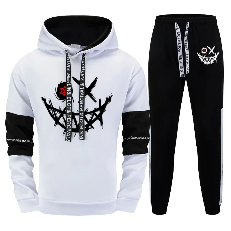 

Hot Sale Men Tracksuit Simple Casual Outdoor Quality Autumn Winter Hooded Single Sweatshirts And Sweatpant Comfort Sport Fitness