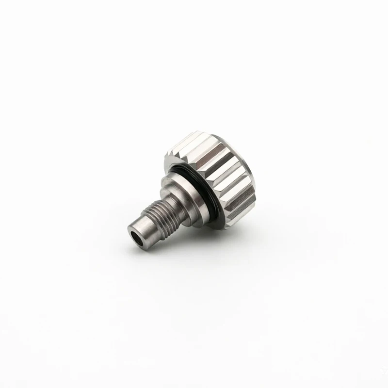 Deepsea Crown with Tube 8.0mm, Screw-Down Replacement for RLX 116660 126660 136660, Aftermarket Watch Parts
