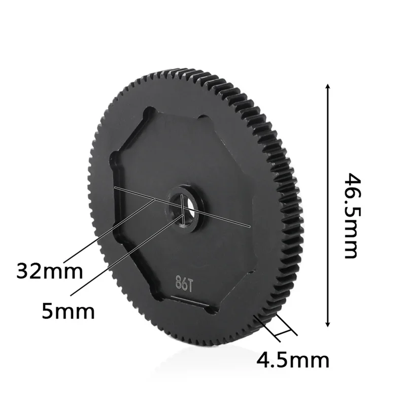 スチール (86T)51714 ギアホイールタミヤ BB01 48P RC カーアップグレードパーツアクセサリー