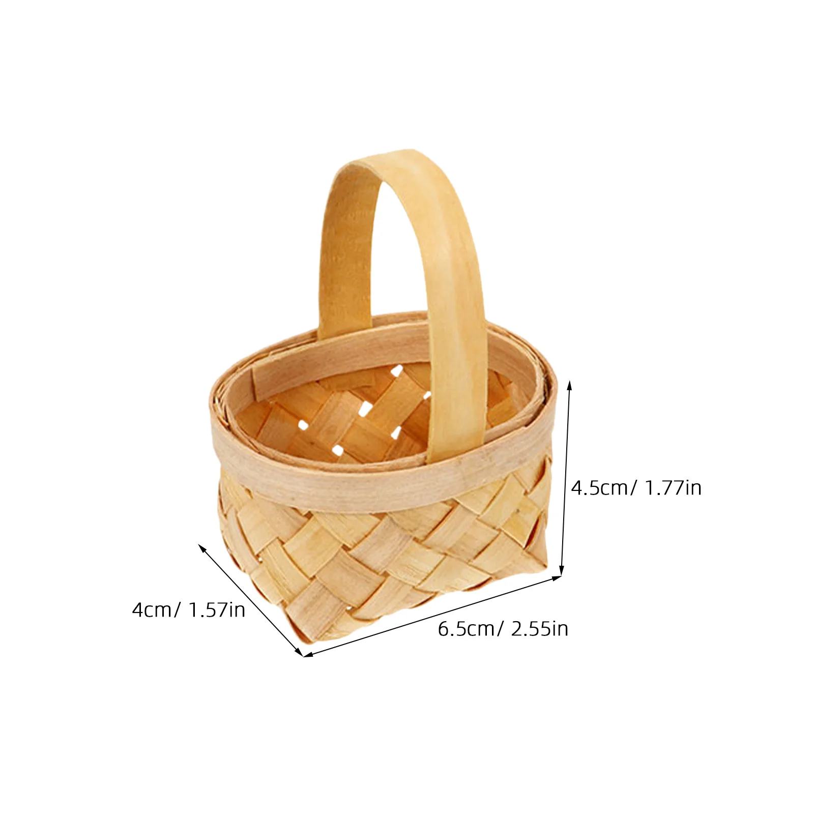10 قطعة سلال خشبية صغيرة ريفي دقيق هدية التعبئة حلوى الزفاف ديكور لوازم الحفلات سلة محمولة #4