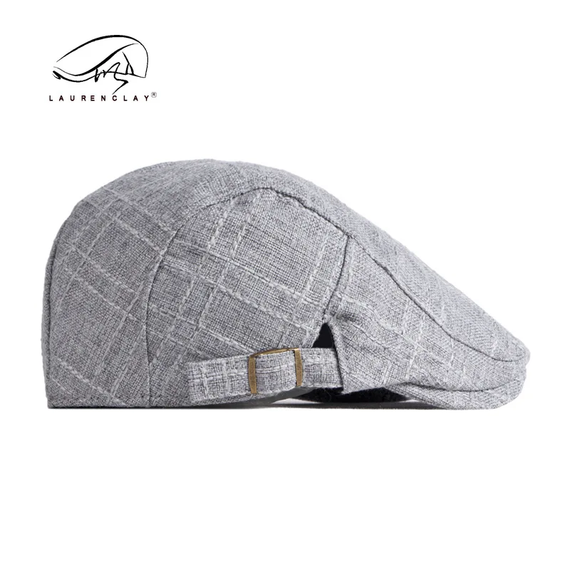 Foreign Trade Men's Hat Linen-like Beret Male British Retro Art Casual Peaked Cap Female Advance Hats Korean Style 3