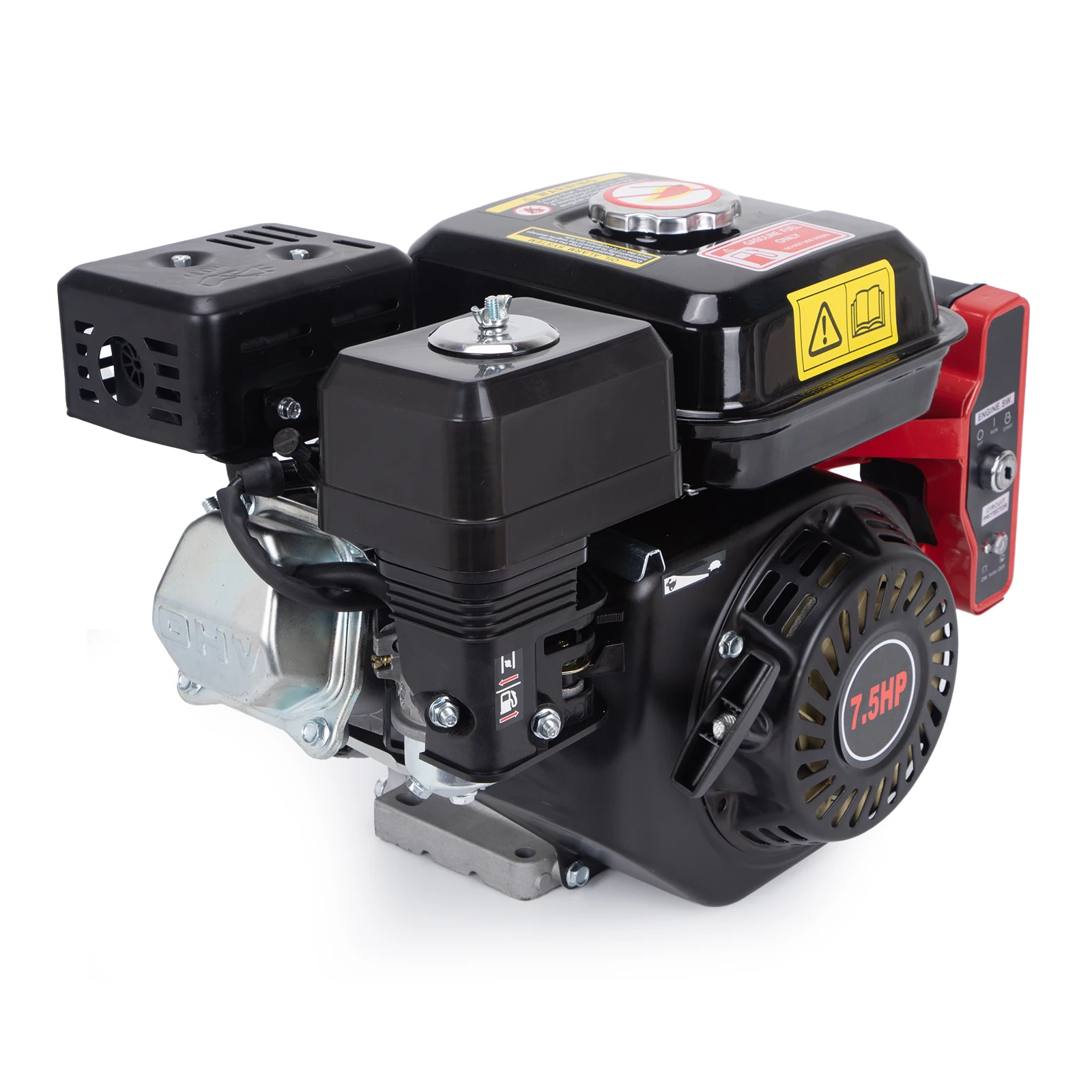 212CC 7.5HP Electric Start 4-Stroke Gas Engine Horizontal Shaft Motor for Go Kart Mini Bike ATV