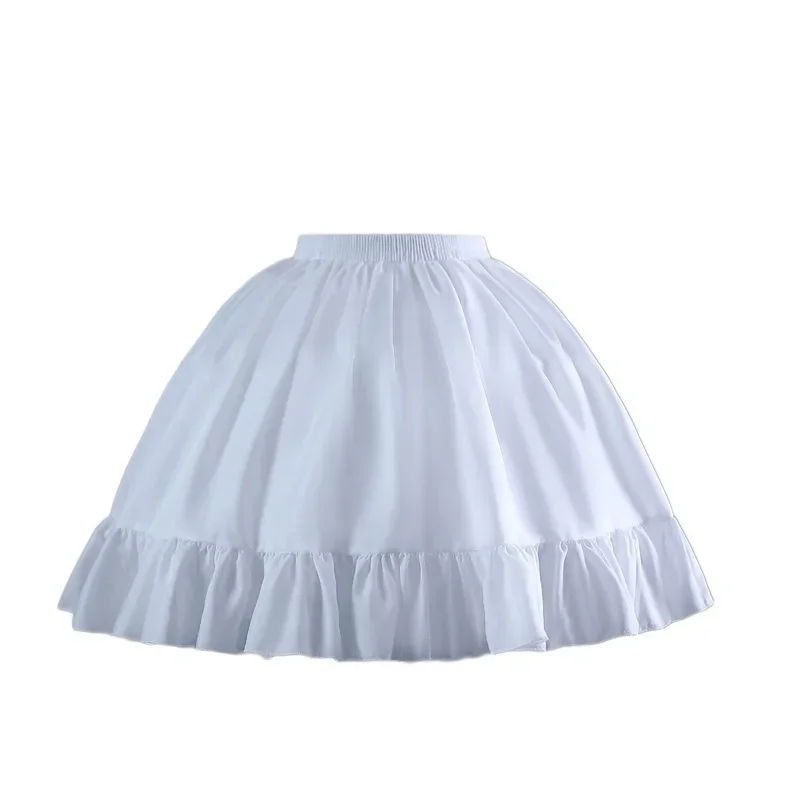 Jupon Blanc pour Patients, Robe de Mariée Lolita, Sous-Jupe Courte, Tutu Adulte, Bouffante, Rockabilly