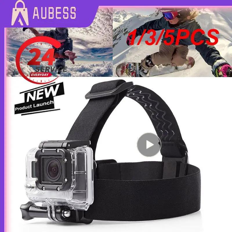 1/3/5PCS Head Strap For HERO3\HERO4\ Head Belt Strap Mount Adjustable Head Strap For Outdoor Sports Action Camera Accessories