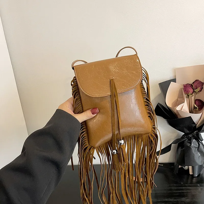 Bolso de hombro de cuero PU para mujer, bolsa de hombro Simple informal, diseño de nicho de moda, nuevo, otoño e invierno, 2023