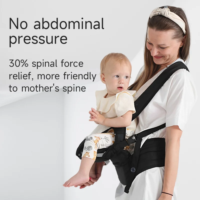 0-36 Months Baby Sling Waist Stool Is An Ergonomic Baby Sling Backpack Suitable for Newborns with Multifunctional Baby Straps
