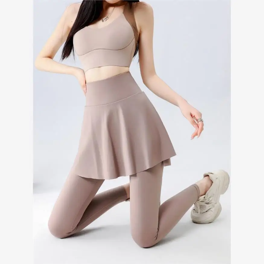 Arche Haut-Fitn-Hose mit hoher Taille, praktische Yoga-Hose für Damen, Outdoor-Datum, keine Notwendigkeit, die den Schritt zu öffnen